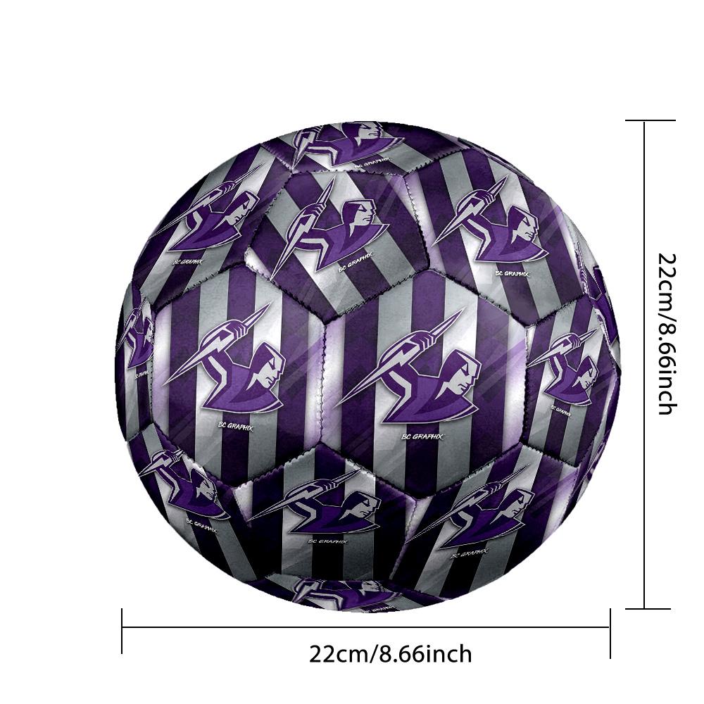 Melbourne Storm Size 5 Sports Training Ball Shock Absorbing Durable Ball For Match Daily Practice Outdoor Activities