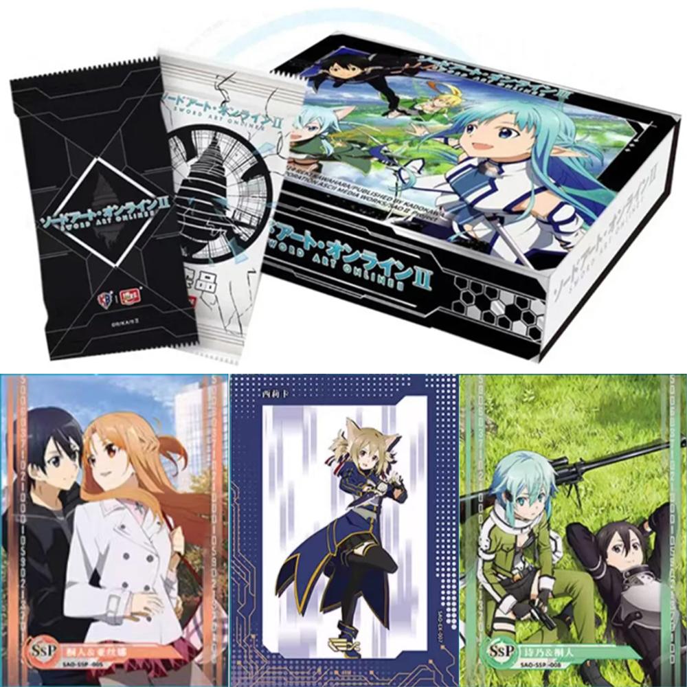 Оригинальная карточка Sword Art Online Аниме-персонажи Кирито Асуна Специальное издание-сюрприз Карточки с животными Коллекционная карточка Игрушка Подарок