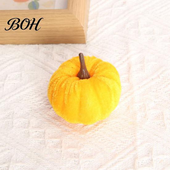 Modern Autumn Table Decor 20 PCS Velvet Pumpkin Decorative Ornaments, Multi-Color Artificial Fall Harvest Centerpieces for Mantel Shelf, Farmhouse