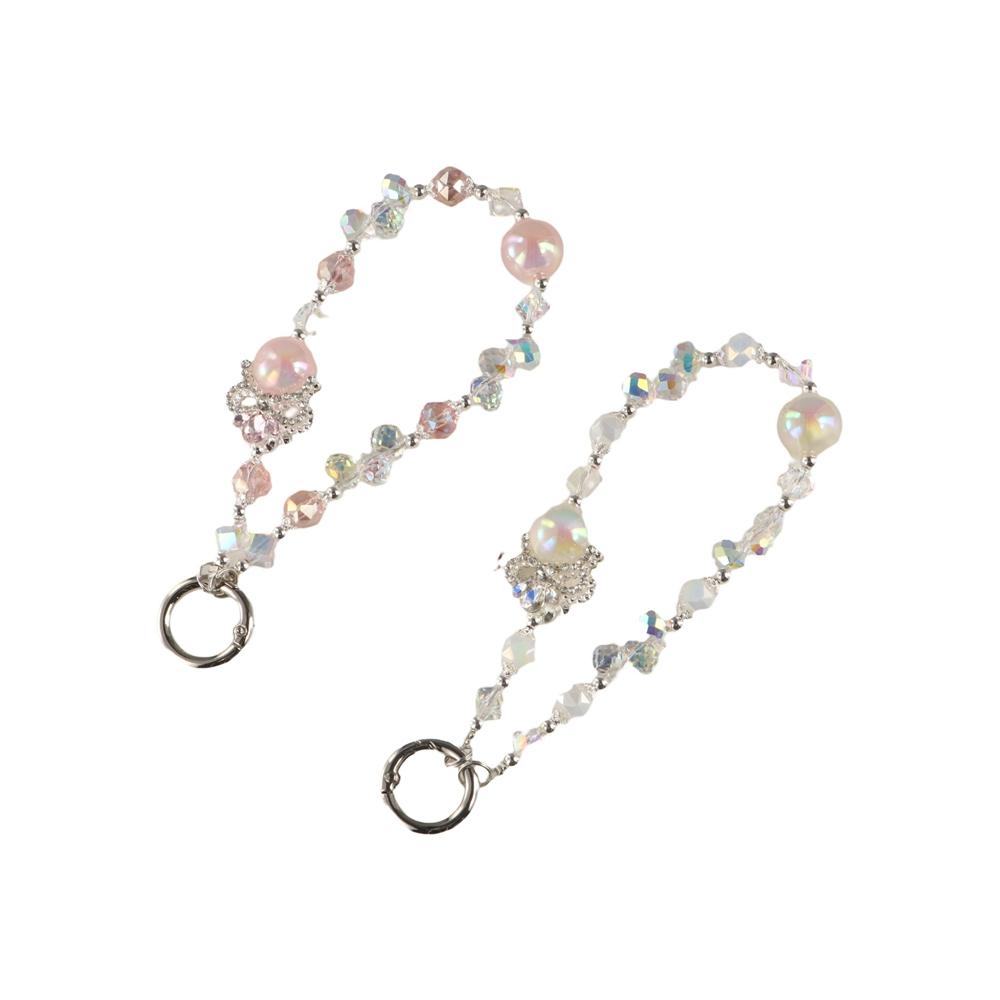 Хрустальные бусины-короны Шнурки против потери Хрустальный браслет на запястье Цепочка для телефона Подарок на Новый год для девочек