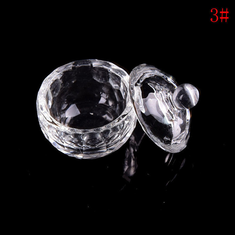 Стеклянная чашка для дизайна ногтей Dappen Блюдо для Arcylic Держатель для жидкости для дизайна ногтей Чаша для порошка