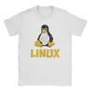Men Linux Operating System Tux Penguin T Shirt Cotton Tops Novelty Short Sleeve Round Collar Tee Shirt New Arrival T-Shirts