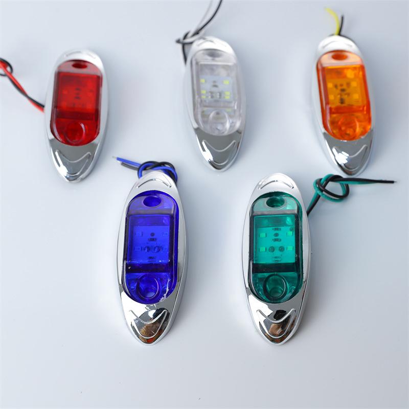 1 шт. 12 В 24 В авто 6 светодиодных сигнальных фонарей боковые габаритные огни прицепа грузовика сигнальная лампа многофункциональная водонепроницаемая ширина света