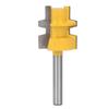 Reversible Glue Joint Router Bit Square Tooth T Slot Milling Cutter with 14in Round Shank