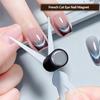 Double-head French Nail Art Magnet Set Cat Eye Magnetic Rod Combination Nail Art DIY V-Shaped Effect Gel Nail Polish Magnet