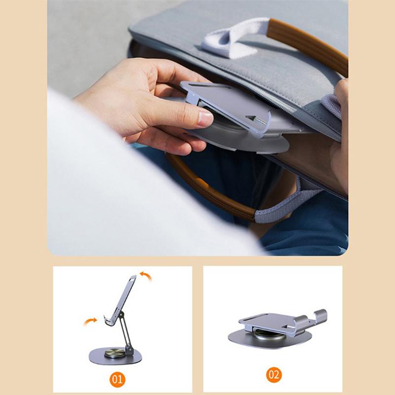 Металлический держатель для мобильного телефона с вращением на 360 градусов, регулируемая гибкая складная подставка для мобильного телефона, настольная подставка для планшета