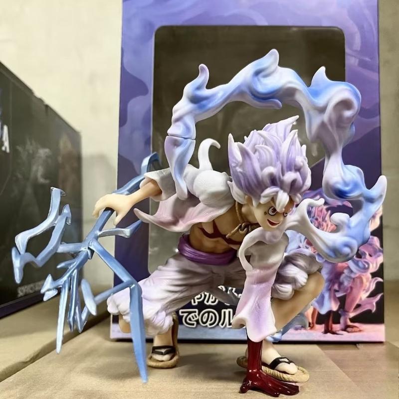 Anime Luffy One Piece Figure Anime Action Figures Collectible Model Q Version Funny Toys for Children Surprise Gift Decor