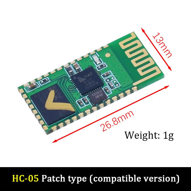 LIZAO HC-05 HC-06 Master-Slave 4Pin Защита от обратной полярности, Интегрированный Bluetooth-модуль последовательного прохождения данных, Беспроводной последовательный для Arduino