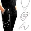 Punk Women Men Chain Key Chain Rock Trousers Pant Jean Hip Hop Decor Gift