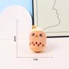 Cute Fruit Milk Bubble Tea Plush Doll Keychain Kawaii Soft Stuffed Plushies Toys Bubble Tea Keychain Backpack Pendant Girl Gifts