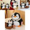 Adorable Gray Plush Penguin Doll Soft Toy Ideal For Kids Sleep And Comforting Gift