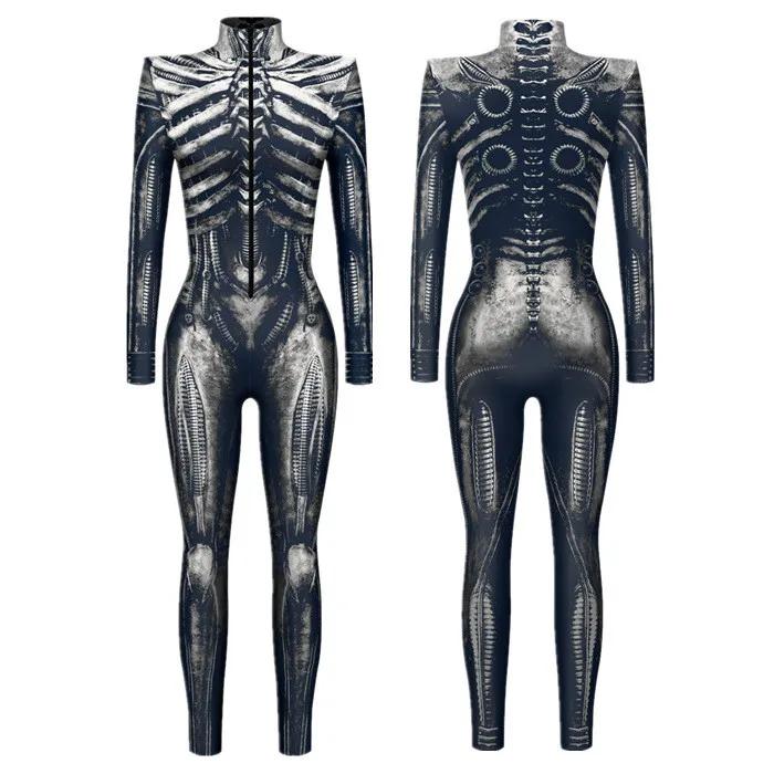 3D цифровая печать сценических костюмов для взрослых Хэллоуин Мероприятие Карнавал Тематическая вечеринка Костюм для косплея Костюм для ролевой игры Комбинезон