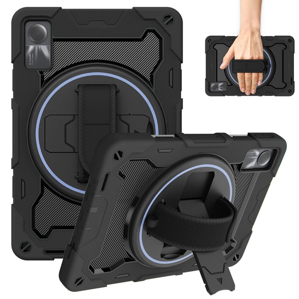 Case for Redmi Pad SE 11 Redmi Pro12.1 Xiaomi 6S Pro 12.4 Tablet Cover Swivel Bracket Handle Case for Xiaomi Pad 5 6 11" Funda