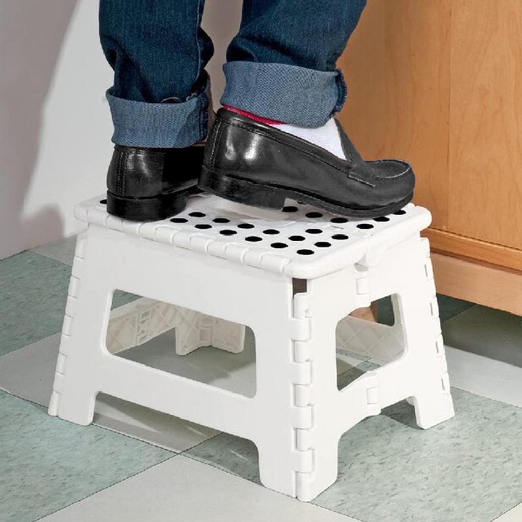 Folding Step Stool High Stability Good Load-bearing Heavy-Duty Beach Picnic Chair Travel Use Collapsible Stool Camping Supplies