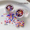Colorful Square Nail Glitter Flakes Shiny Art Decorations Women