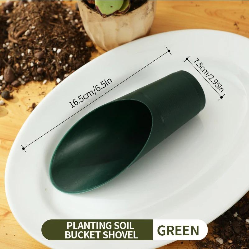 1p Bonsai DIY Soil Scoop Soil Gardening Potted Cultivation Bucket Shovel Plastic Enduring Bucket Shovel Cylinder Plant Tool Mini