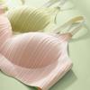 One-piece Fixed Cup No Steel Ring Gathered Underwear Women Thin Section Seamless Bra Beauty Back Corset Summer