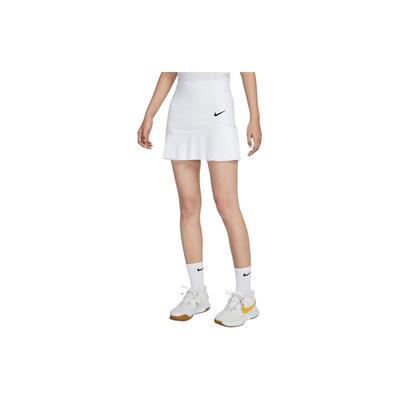 SS24 Dri-Fit Удобная быстросохнущая теннисная юбка с принтом логотипа Женская юбка Белый Черный FD6533-100