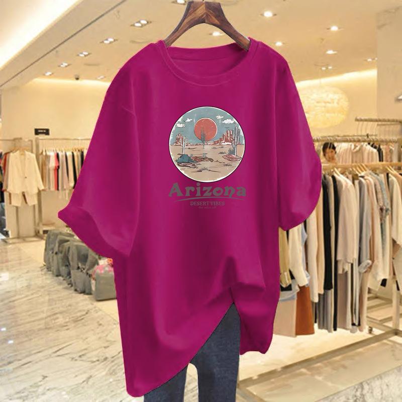 Хлопковая футболка с коротким рукавом женская летняя новая свободная футболка-топ для ношения под низ