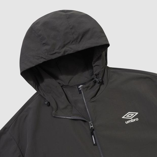 Мужская толстовка на молнии с капюшоном Umbro Classic, цвет угольный (Uq321Cjk94) (Тип B)