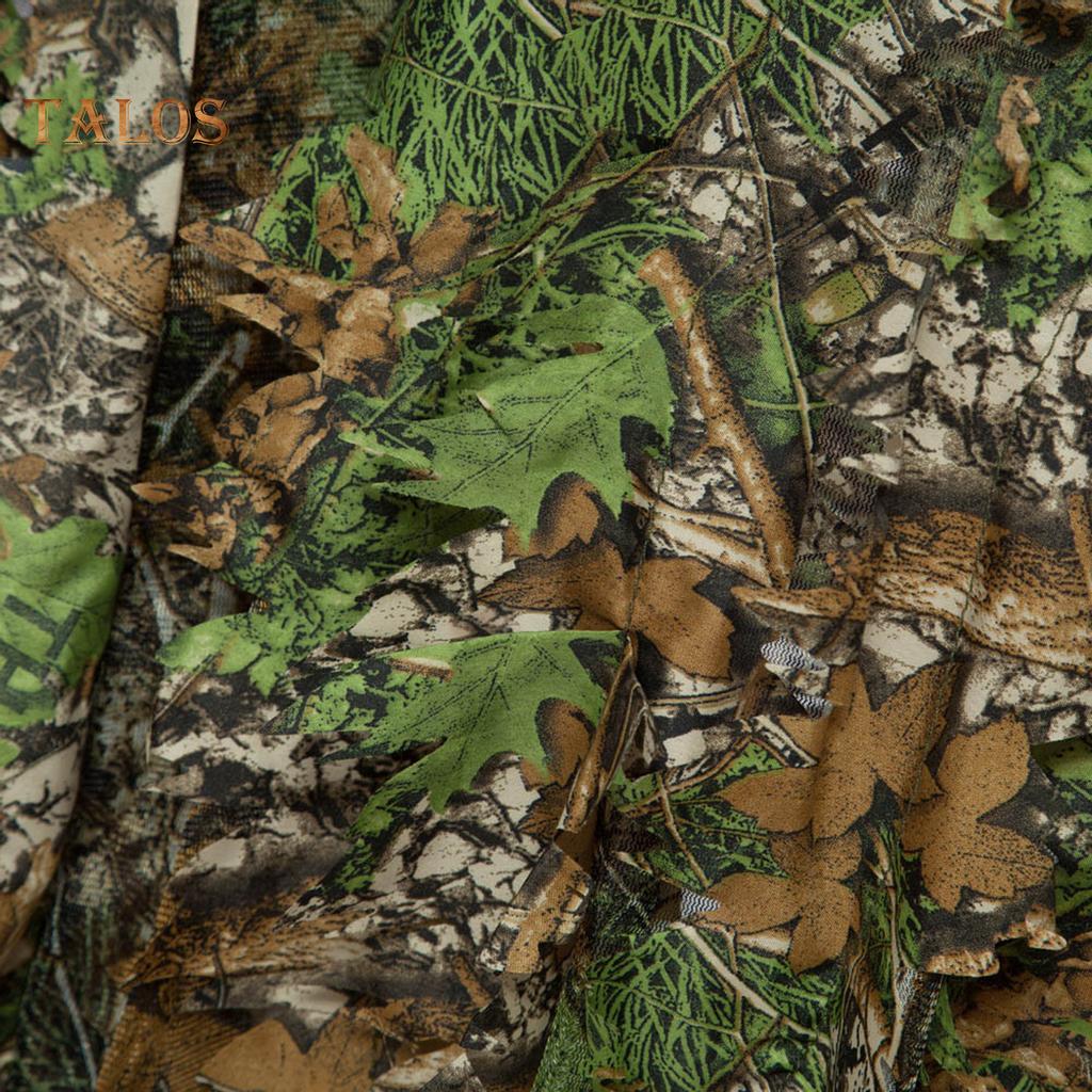 TE Hunting Clothes 3D Maple Leaf Sniper Coat Bionic Camouflage Clothing Jacket for Shooting