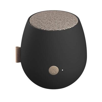 Беспроводная портативная колонка KREAFUNK aJAZZ Qi с уровнем защиты IPX5, TWS, возможность подключения 2 устройств одновременно, зарядка SDG, черный