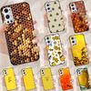 Золотая Соты Медоносная Пчела Для Realme 11 10 12 13 14 Pro Plus GT 7 6 5 Pro GT 6T C67 C61 C53 C51 C21Y C25S C75 C55 Чехол