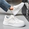 Little White Shoes Men's Shoes Spring and Summer New Sports and Leisure Shoes Men's Student Trend Low-top Thick-soled Breathable Board Shoes