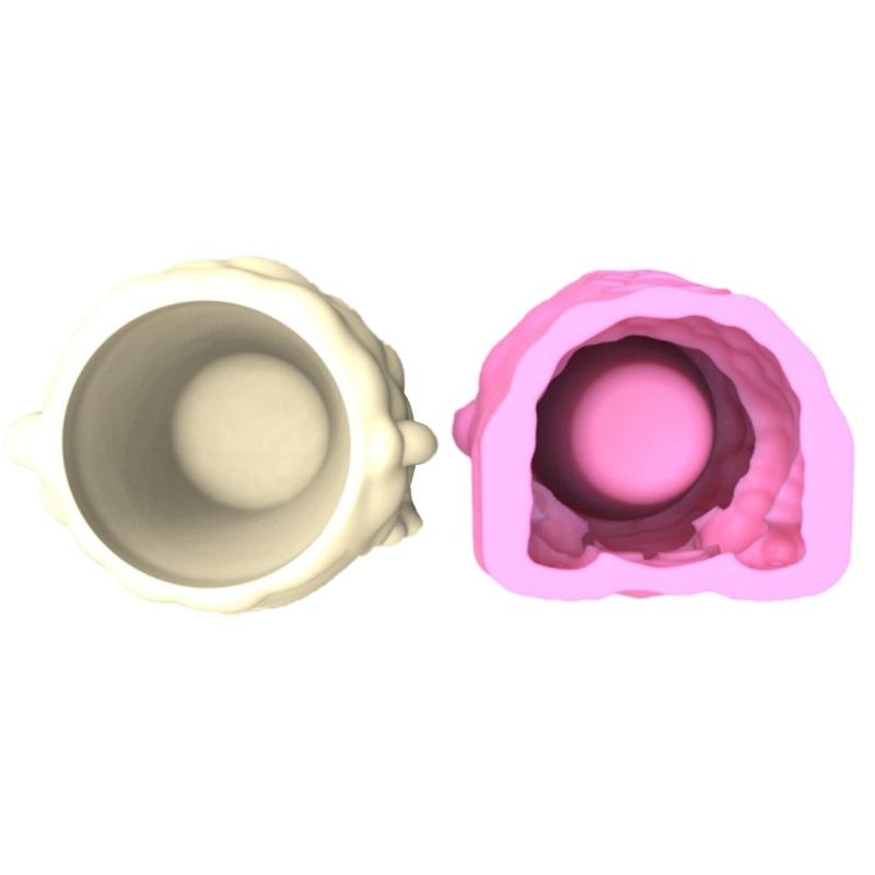 Sheep Flower Silicone Molds Lamb Flowerpot Epoxy Resin Casting Molds Candle Holder Resin Mold for Storage Box