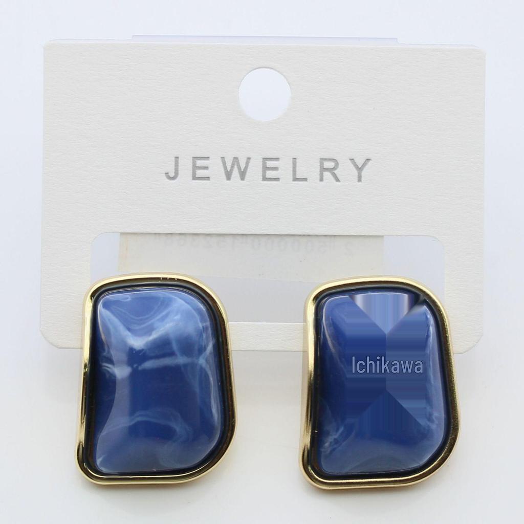 Серьги-пусеты из серебра 925 пробы с настоящим золотым покрытием и янтарем - Универсальный геометрический ретро-дизайн