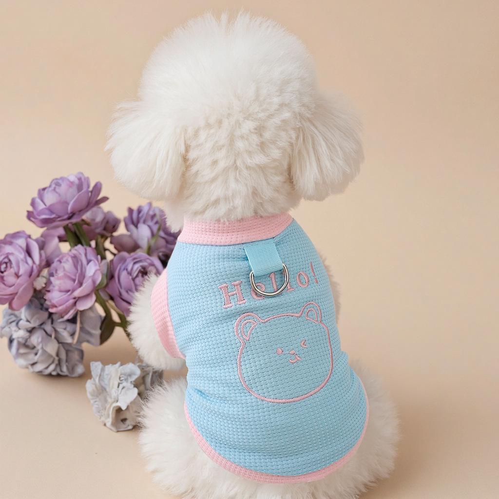 Puppy Summer Clothes West Highland Dogs Summer Bears Miniature Dogs Traction Vest Bicycles