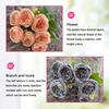 7 Heads Artificial Flower Rose Brushed Fabric Petal Flower Bouquet Faux Austin Rose  Party Supplies