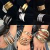 Элегантный геометрический браслет Twist Metal Set