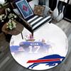 Bills Mafia pattern round rug,Carpet Rug for Living Room Bedroom Playroom ,Non-slip Floor Mat,Holiday Gifts and Birthday Gifts.
