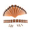 36Pcs Ear Gauge Taper And Plug Stretching Kit Ear Flesh Tunnel Expansion 14G-00G