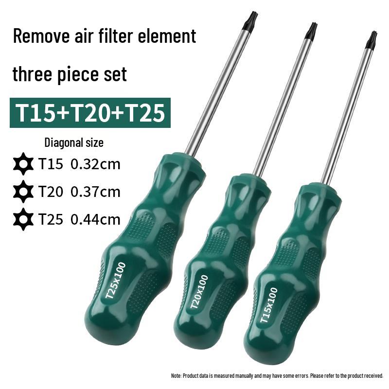 Отвертки Torx T20/T25 и крестовая для замены воздушного фильтра