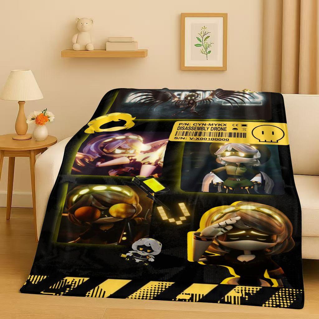 HD Cartoon Murder Drones V Uzi J Robot Flannel Blanket,Ultra Soft Warm Plush Throw for Home Bedroom Bed Sofa Cover Picnic Kids