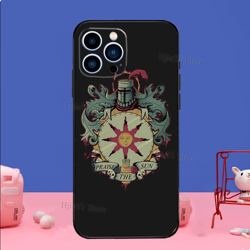 Слава Солнцу Dark Souls Чехол Для iPhone 16 15 13 11 14 Pro Max 12 Mini Plus XR X XS Max Силиконовый Чехол для Телефона
