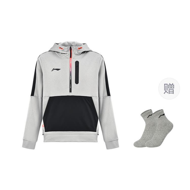 Толстовка Li Ning Унисекс Серо-меланжевая AWDUB85-2