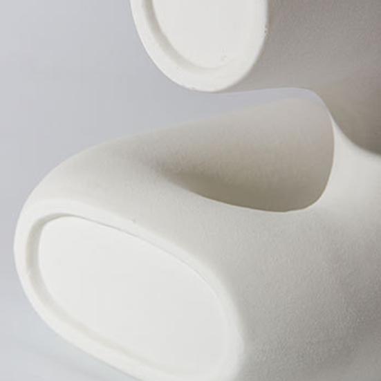 Белая керамическая витая ваза для цветов Современная матовая минималистичная богемная сплошная цветная гостиная офисная спальня настольная ваза для растений украшение