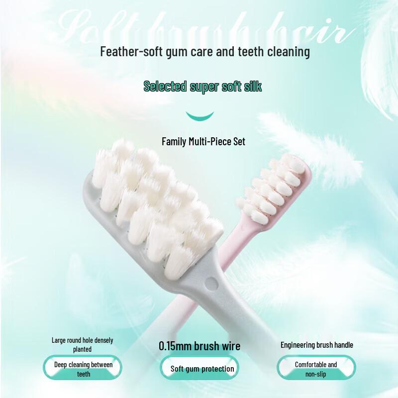 Dr. Dentist Fantasy Sea Feather Soft Bristle Toothbrush