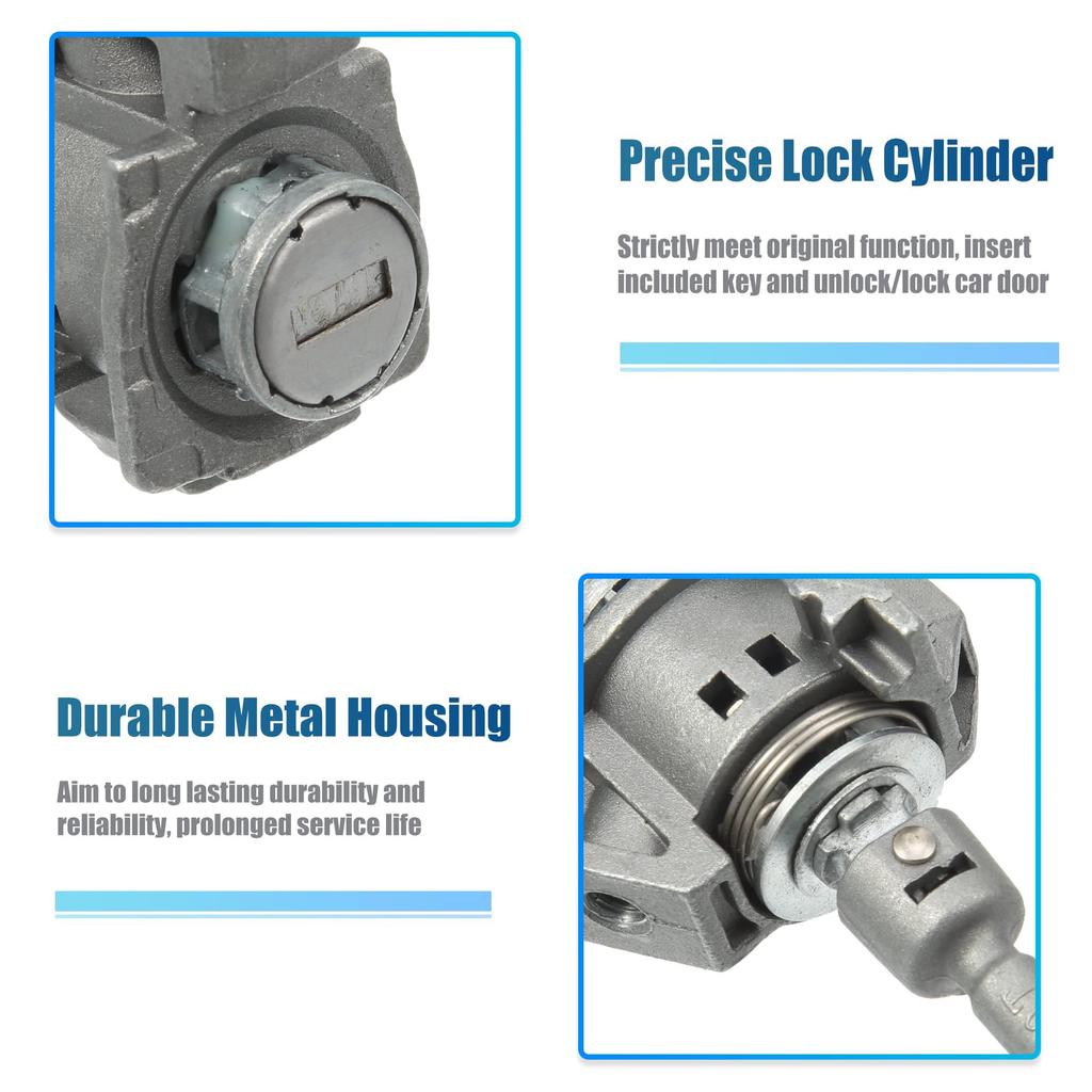 Комплект замков дверей Edinstry с запорными штифтами и ключом 2 шт. для Toyota, номер детали Цилиндры, Ключи, 2012-2016, 72185-T0A-A01