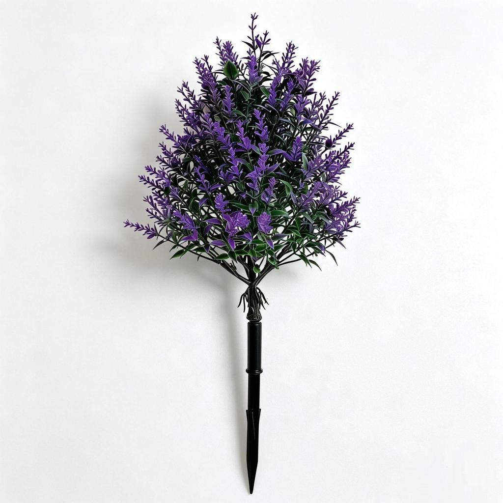 Simulated Persian Leaf & Morning Glory with Eucalyptus Ground Stake for Home Garden Decoration