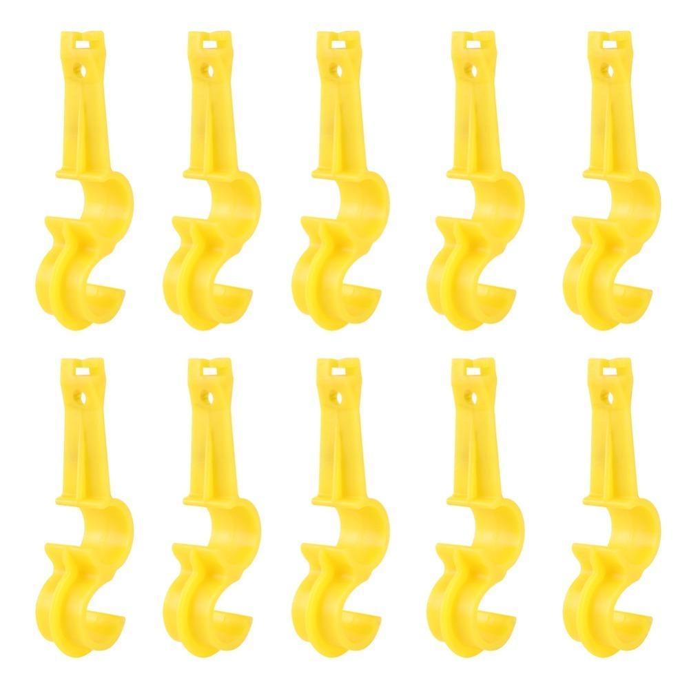 10pcs Dual Groove S-Type Frame Water Pipe Fixing Clips Farm Pipe Fasteners Farm Waterline System