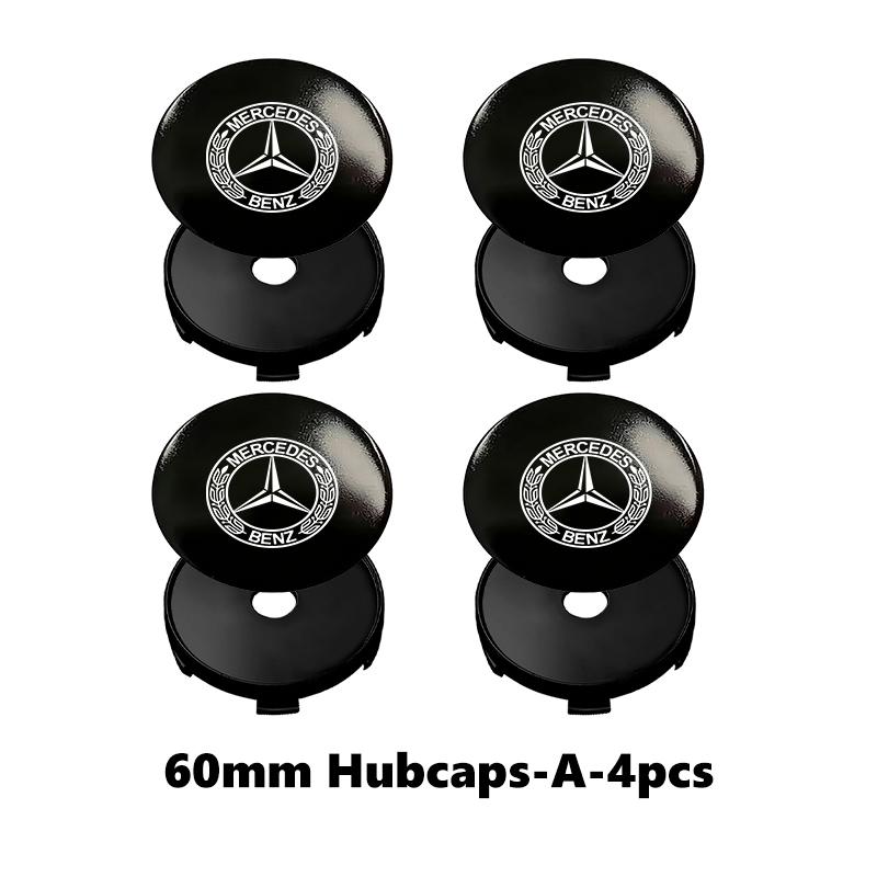 HXBQK1 For Benz Car Logo Wheel Center Hub Cap Badge Emblem Sticker Accessories Exclusive AMG SPRINTER V CLASS VIANO W124 W203 W204