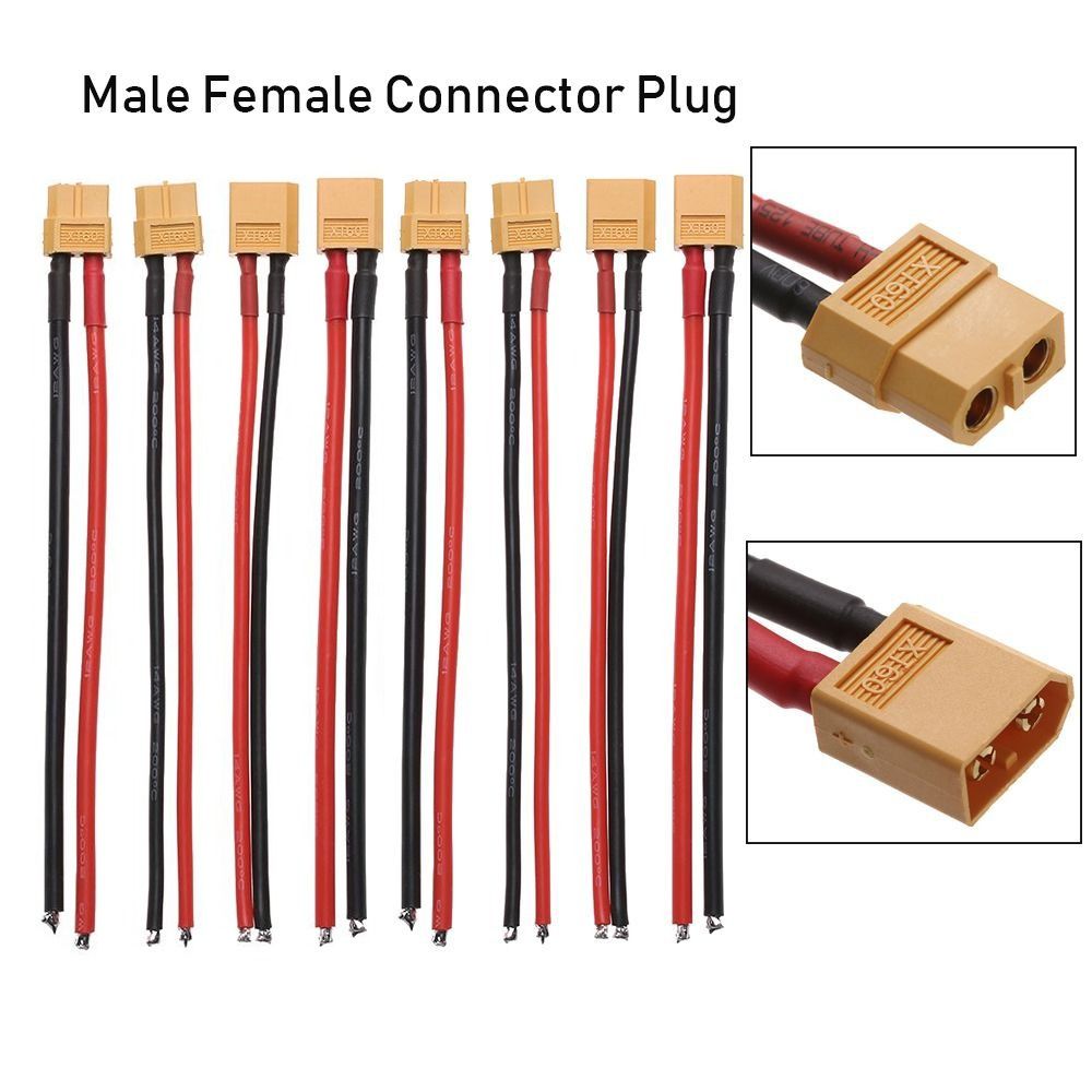2 Styles XT90 Connector Female / male with 10AWG Wire New 100MM XT90 Connector Tool Parts