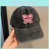 Anime Inspired Bowknot Baseball Hat For Spring Summer Casual Wear For Older Adults