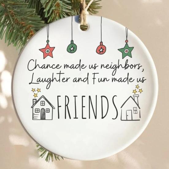 Neighbors Christmas Ornament Thank You Gift for Good Neighbors Welcome To