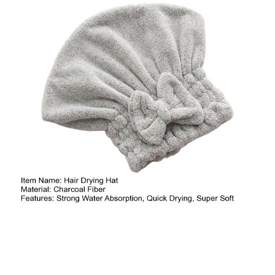 Hair Drying Hat Super Soft Skin-touch Comfortable Highly Absorbent Quick Drying Dry