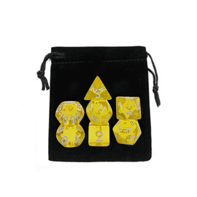 Коллекция из 7 кубиков DND с мешочком на шнурке Отлично подходит для ролевой настольной игры Dungeons and Dragons Аксессуары для настольной ролевой игры DND